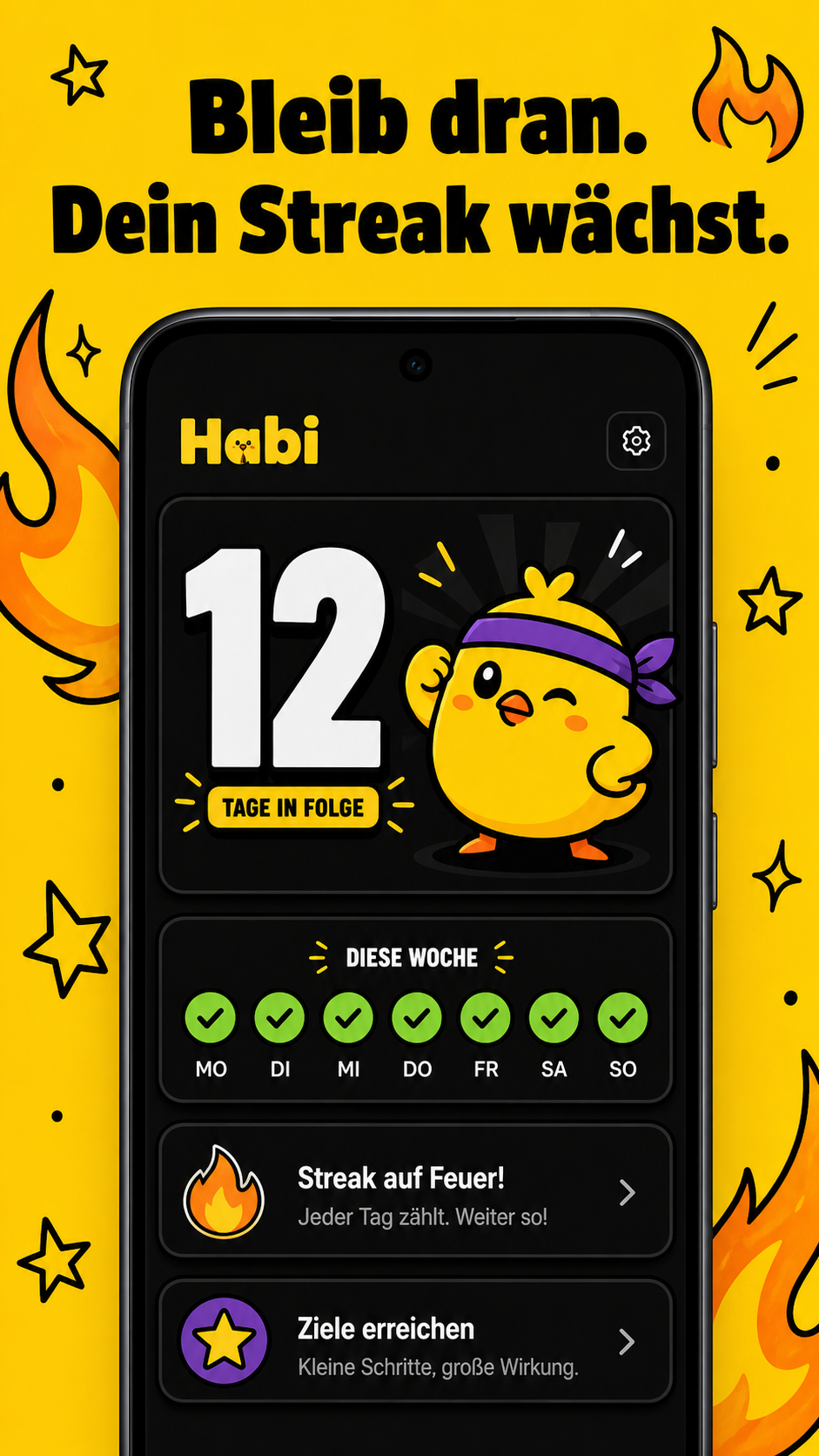 Habi Streak Ansicht